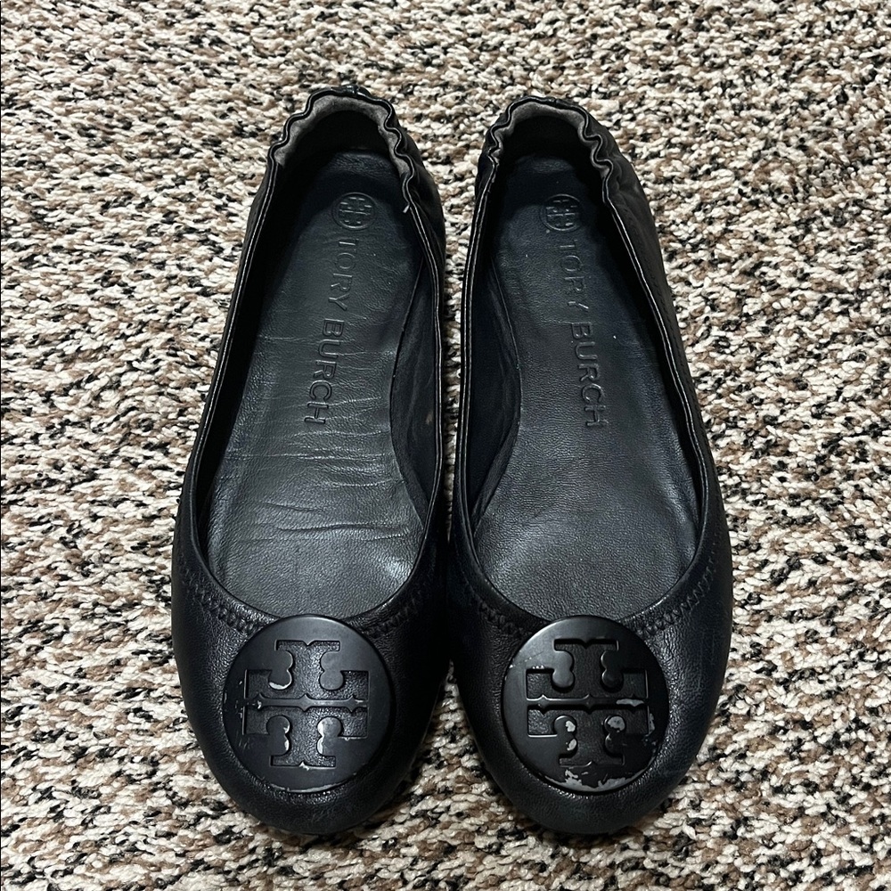 Tory Burch Black Ballet Flats